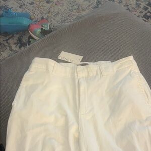 Evereve Classic White Trousers Kut from the Cloth